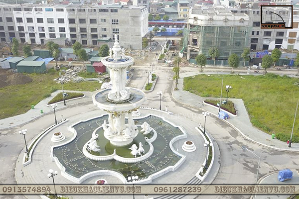 Dự án đài phun nước sân vườn châu Âu điêu khắc